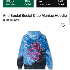 Anti Social Social Club Maniac hoodie